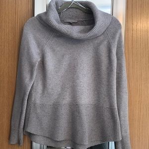 Grey sweater with cowl collar size Medium
